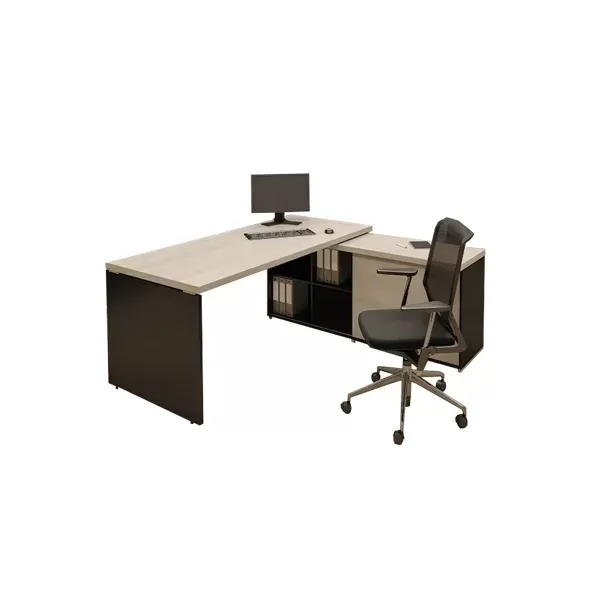 Mesa Para Escritório Executiva com Armário Diretor 40mm