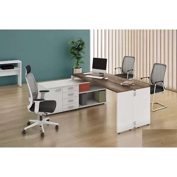 Mesa Para Escritório Executiva com Armário L Diretor