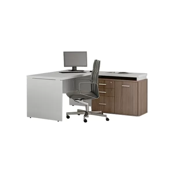 Mesa Para Escritório Executiva com Armário Diretor