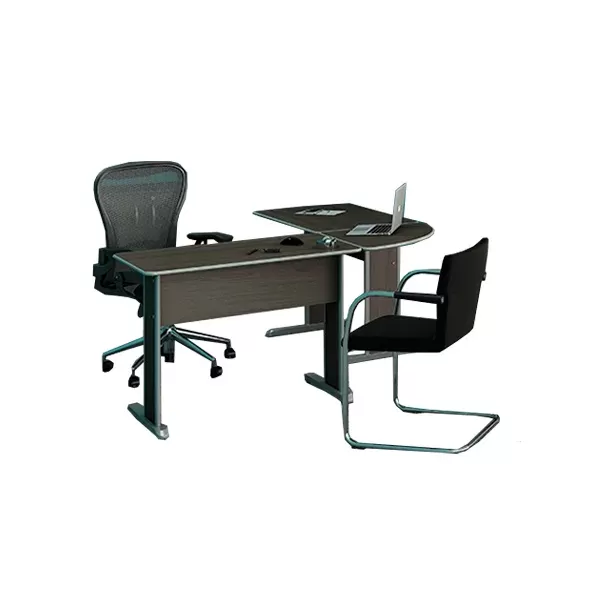 Mesa Para Escritório Com Mesa Auxiliar