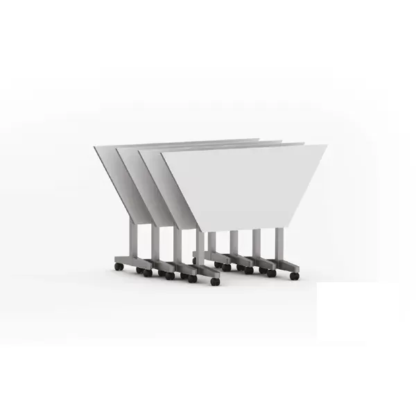 Mesa rebatível trapezoidal pé modelo “T”