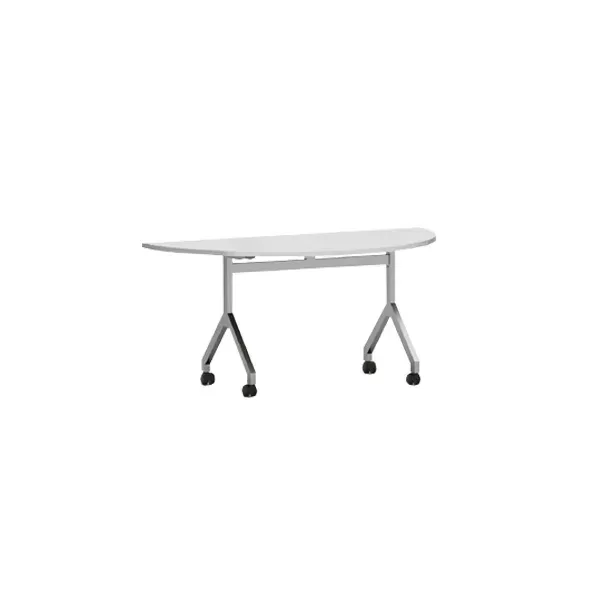 Mesa rebatível semi-circular pé modelo “Y”
