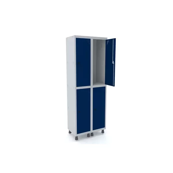 Roupeiro de aço para vestiário 4 portas grandes