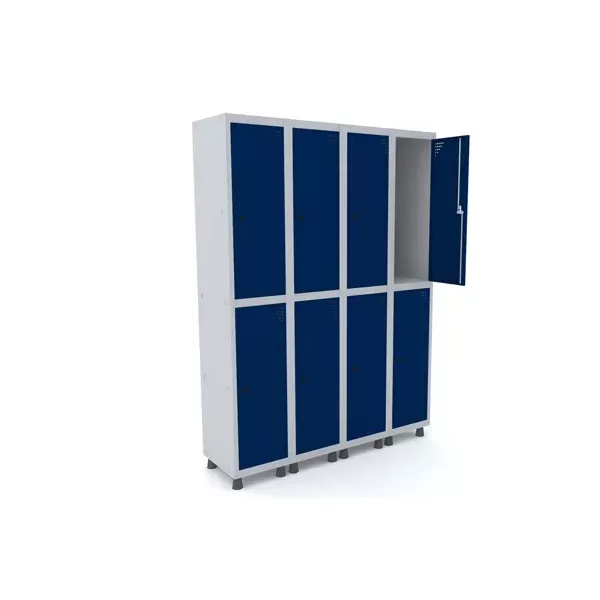 Roupeiro de aço para vestiário 8 portas grandes