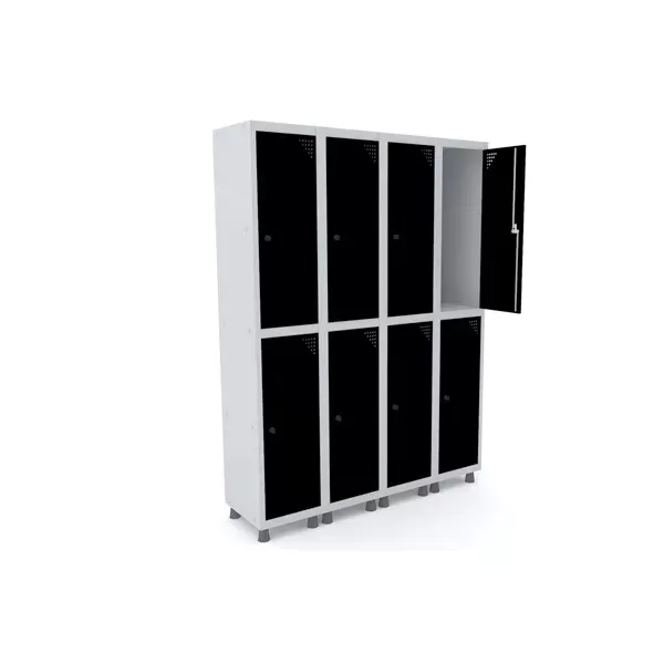 Roupeiro de aço para vestiário 8 portas grandes