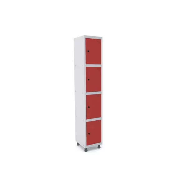 Roupeiro de aço para vestiário 4 portas pequenas