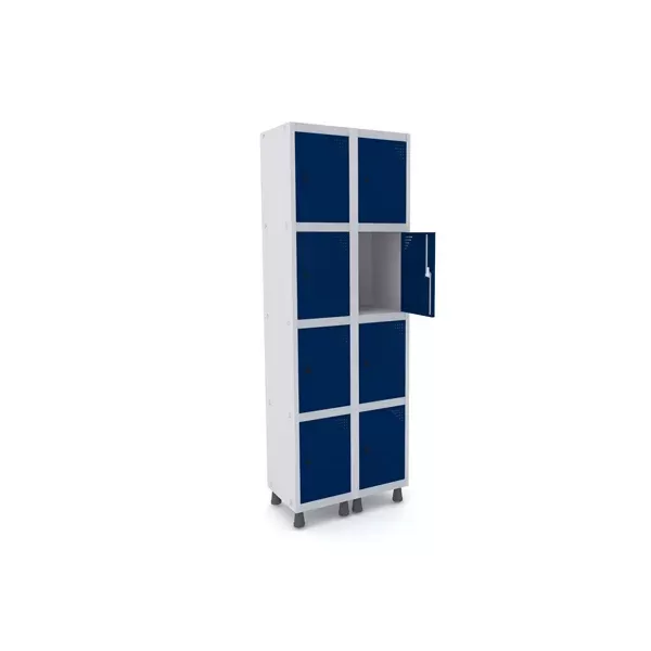 Roupeiro de aço para vestiário 8 portas pequenas
