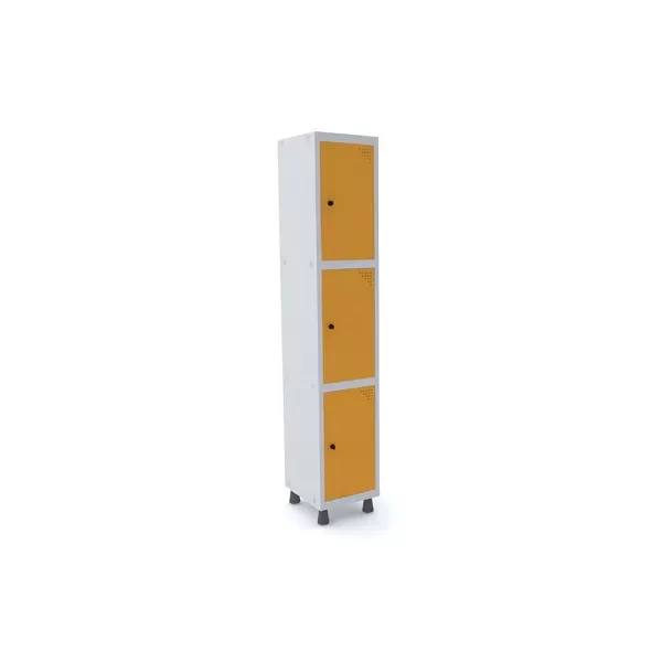 Roupeiro de Aço para vestiário 3 portas médias