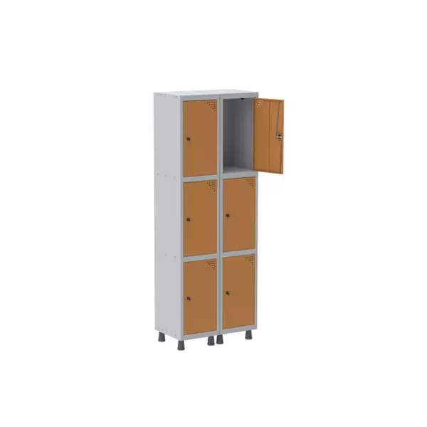 Roupeiro De Aço Para Vestiário 6 Portas Médias