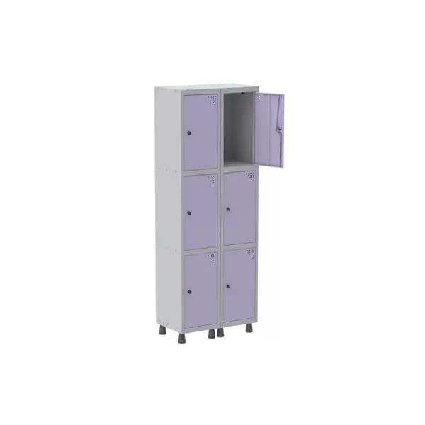 Roupeiro De Aço Para Vestiário 6 Portas Médias