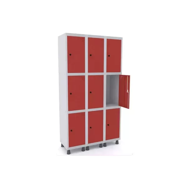 Roupeiro De Aço Para Vestiário 9 Portas Médias