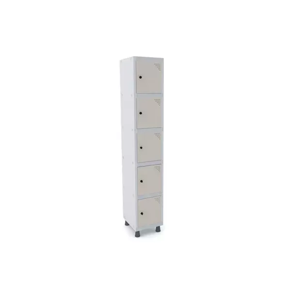 Roupeiro de aço para vestiário 5 portas mini