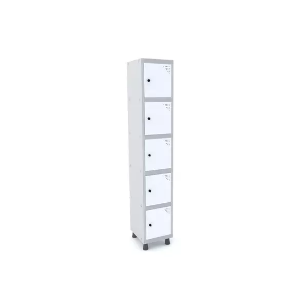 Roupeiro de aço para vestiário 5 portas mini