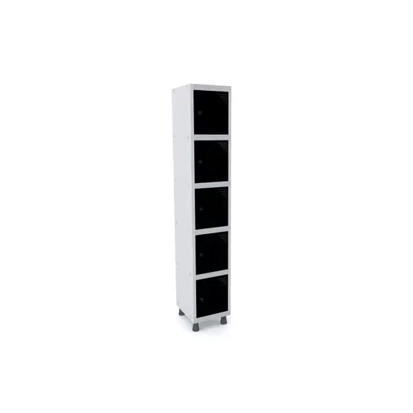 Roupeiro de aço para vestiário 5 portas mini