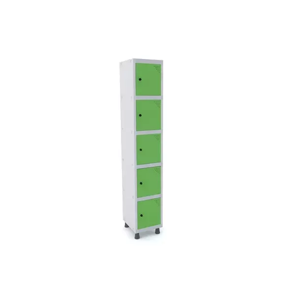Roupeiro de aço para vestiário 5 portas mini