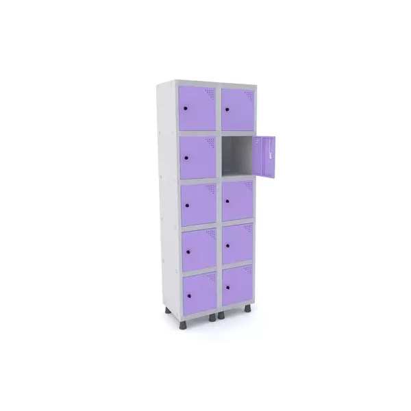 Roupeiro De Aço Para Vestiário 10 Portas Mini
