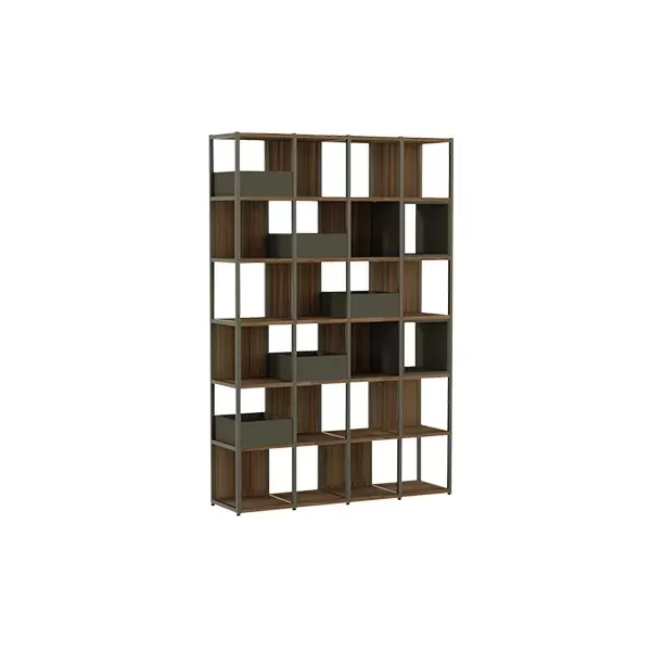 Estante industrial decorativa com 04 módulos
