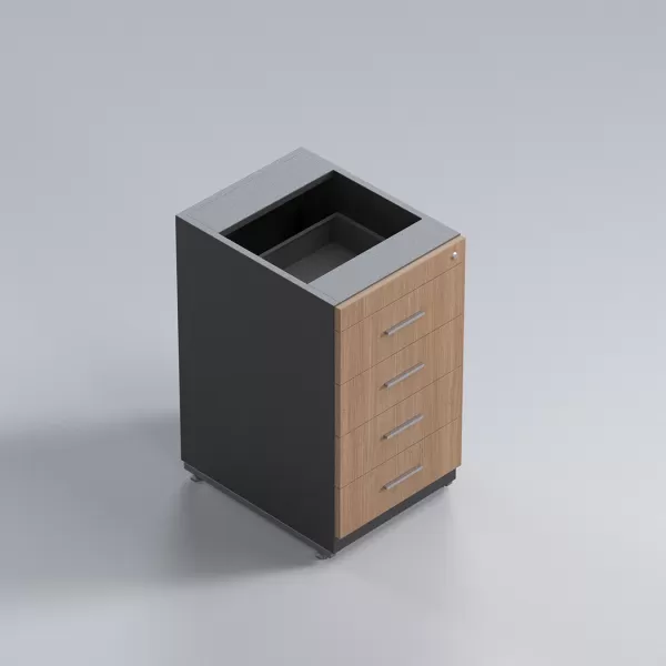 Gaveteiro pedestal 4 gavetas