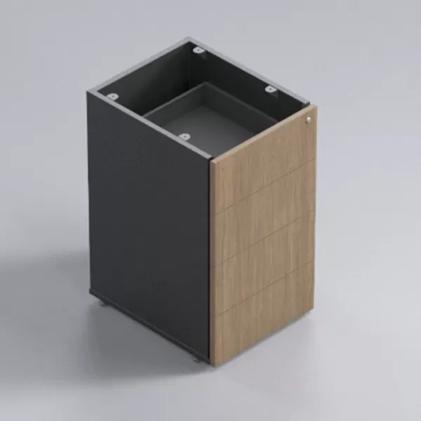 Gaveteiro Para Escritório Pedestal 4 Gavetas