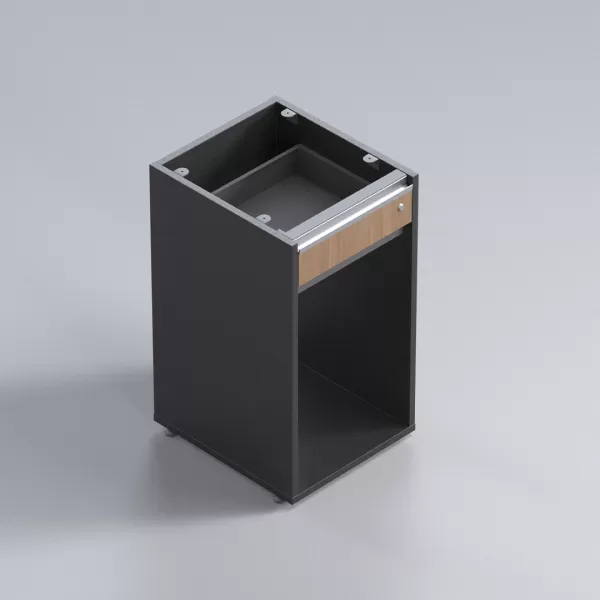 Gaveteiro Para Escritório Pedestal 1 Gaveta Suporte para CPU