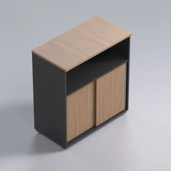 Armário para Escritório médio Misto Portas de Correr