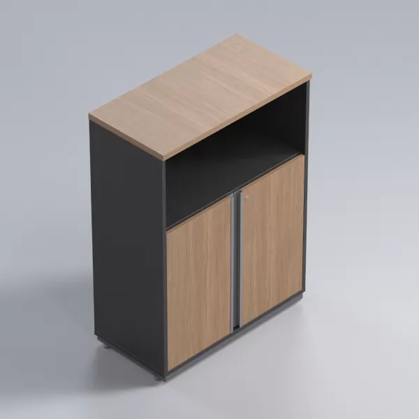 Armário para Escritório médio Misto 2 Portas