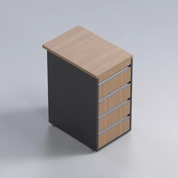 Gaveteiro para escritório Pedestal 4 gavetas
