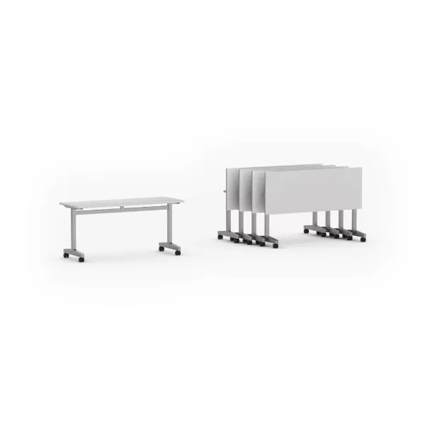 Mesa rebatível retangular pé modelo “T”