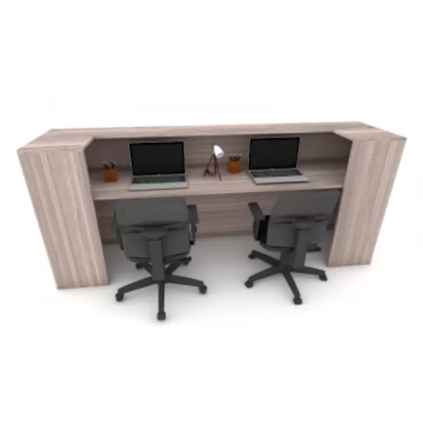 Balcão de Atendimento Recepção em Reto 02 lugares