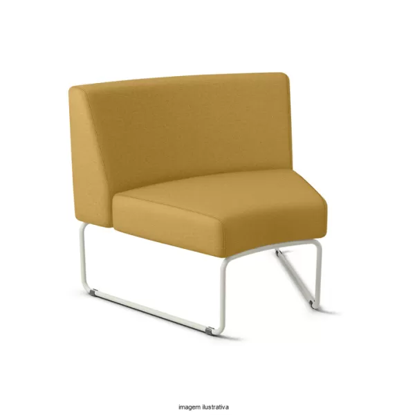 Sofá Modular PIX Curvo 45° com encosto