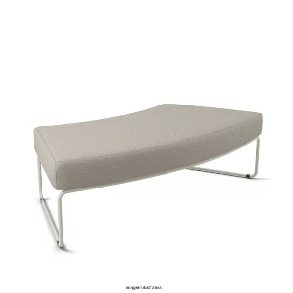 Sofá Modular PIX Curvo Convexo 45° sem encosto