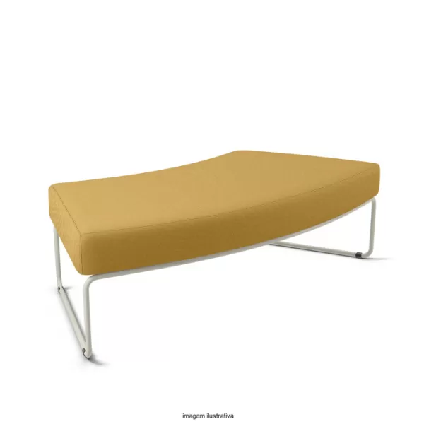 Sofá Modular PIX Curvo Convexo 45° sem encosto